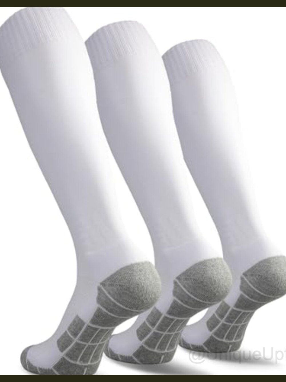 Knee High Athletic Soccer Socks Cotton Polyester Spandex Team Sport Socks